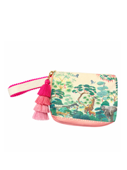 Pink Safari Print Cosmetic Bag