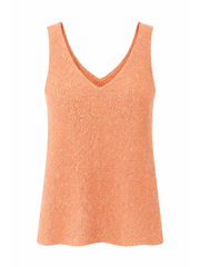 Orange Shimmer Knit Vest Palmer
