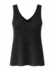 Black Shimmer Knit Vest Palmer