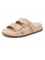 Stone Double Buckle Sliders