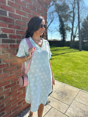 Mint Polka Dot Bubble Cotton Dress Mandy