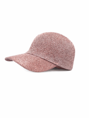 Rose Shimmer Weave Baseball Cap