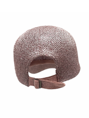 Rose Shimmer Weave Baseball Cap