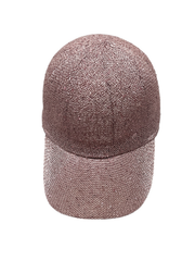 Rose Shimmer Weave Baseball Cap