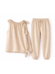 Stone Sleeveless Tie Detail Co-Ord Ashley