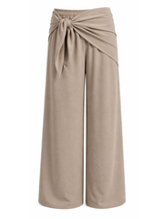 Mocha Scarf Wrap Trousers Bonnie