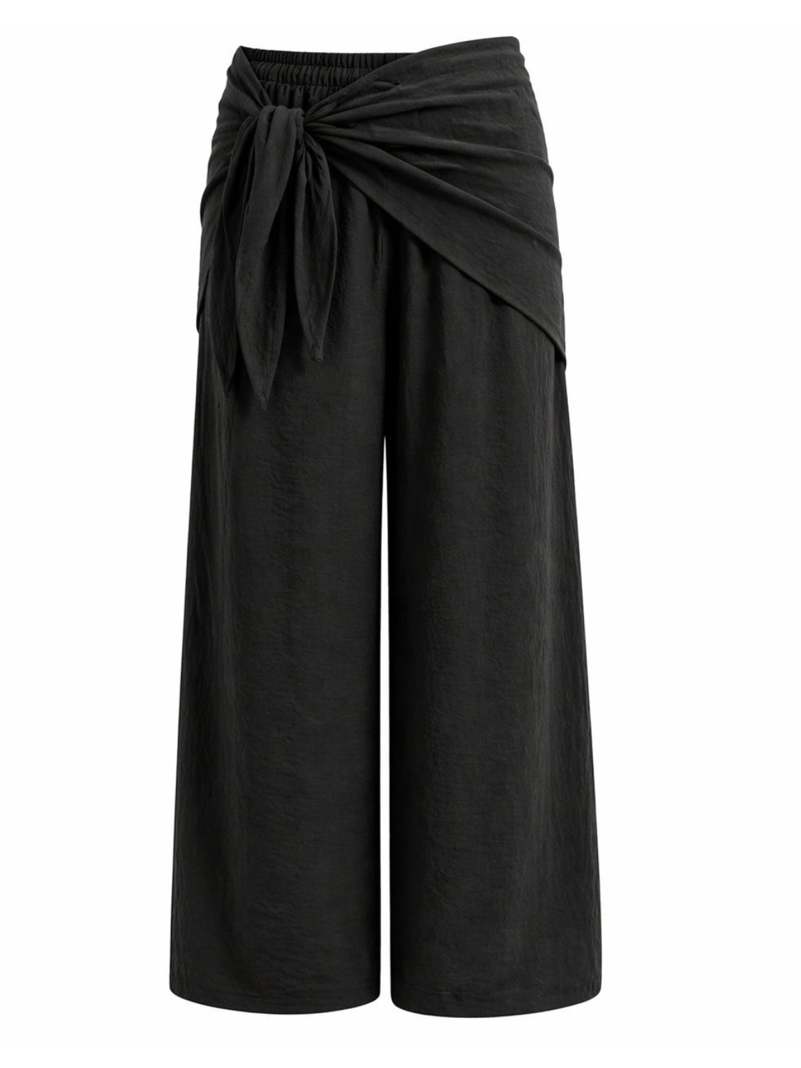 Black Scarf Wrap Trousers Bonnie – Tillett's