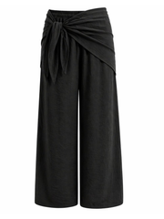Black Scarf Wrap Trousers Bonnie