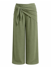 Khaki Scarf Wrap Trousers Bonnie