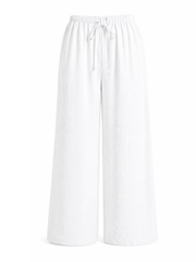 White Scarf Wrap Trousers Bonnie