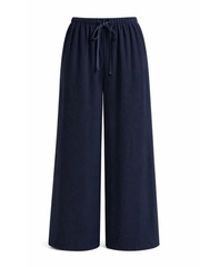 Navy Scarf Wrap Trousers Bonnie