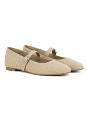 Stone Cord Buckle Flats