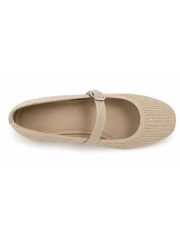 Stone Cord Buckle Flats