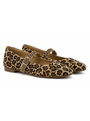 Leopard Buckle Flats