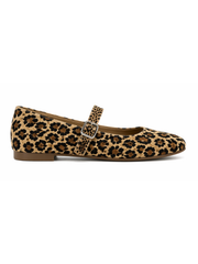 Leopard Buckle Flats