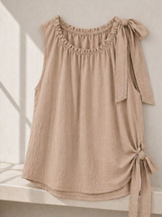 Stone Sleeveless Tie Detail Top Ashley