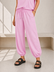 Pink Cuffed Ashley Trousers