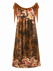 Chocolate Sparkle Bloom Maxi Dress Keeley