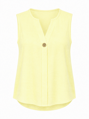 Lemon Button Vest Top Harley