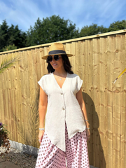 Stone Sleeveless Top Margot