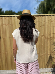 Stone Sleeveless Top Margot