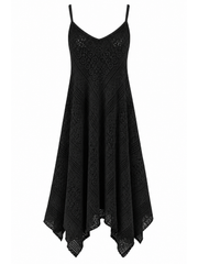 Black Chevron Lace Dress Haven