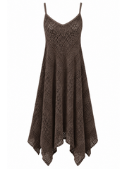 Chocolate Chevron Lace Dress Haven