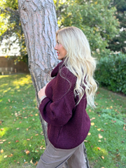 Wine Scarf Knit Aspen