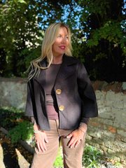 Black Gold Buttoned Jacket Vanessa