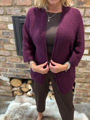 Grape Edge Top Edge Cardi Lynn