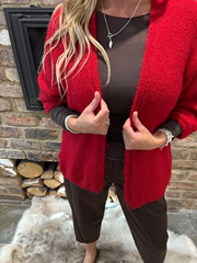 Red Edge Top Edge Cardi Lynn