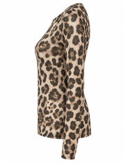Natural Sheer Leopard Print Top Hope