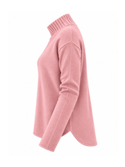 Pink High Neck Reverse Seam Jumper Mae