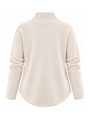 Stone High Neck Reverse Seam Jumper Mae