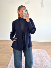 Navy Diamante Blazer Jude