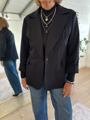 Black Diamante Blazer Jude