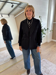Black Diamante Blazer Jude