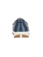 Navy Leather Penny Loafer