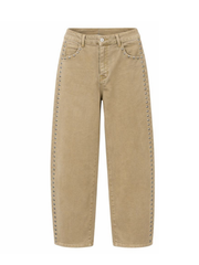 Sand Studded Barrel Leg Jeans