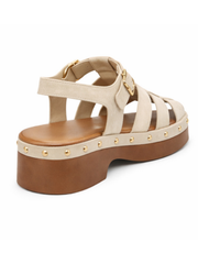 Stone Faux Suede Studded Sandals