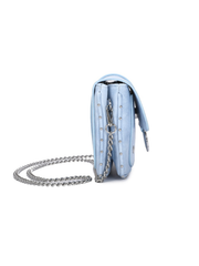 Blue Chain Crossbody Bag