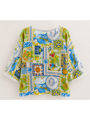 Multicolour Sicilian Summer Knit Top Dawn