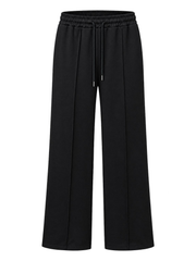 Black Seam Front Joggers