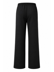 Black Seam Front Joggers