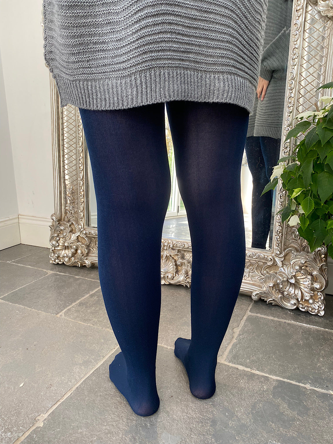 Navy Fleece Lined Thermal Tights – Tillett's