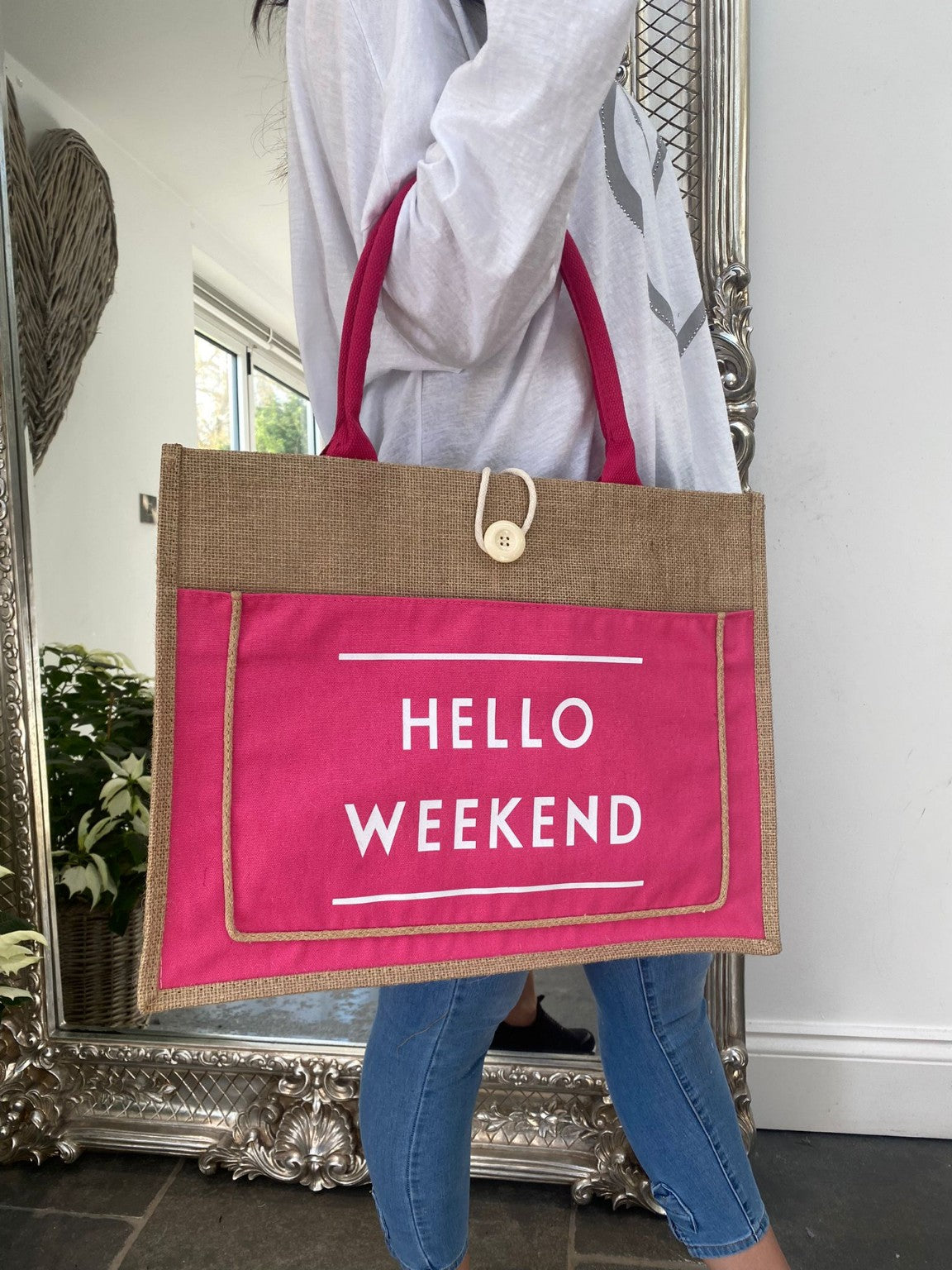 Hello weekend beach bag new arrivals