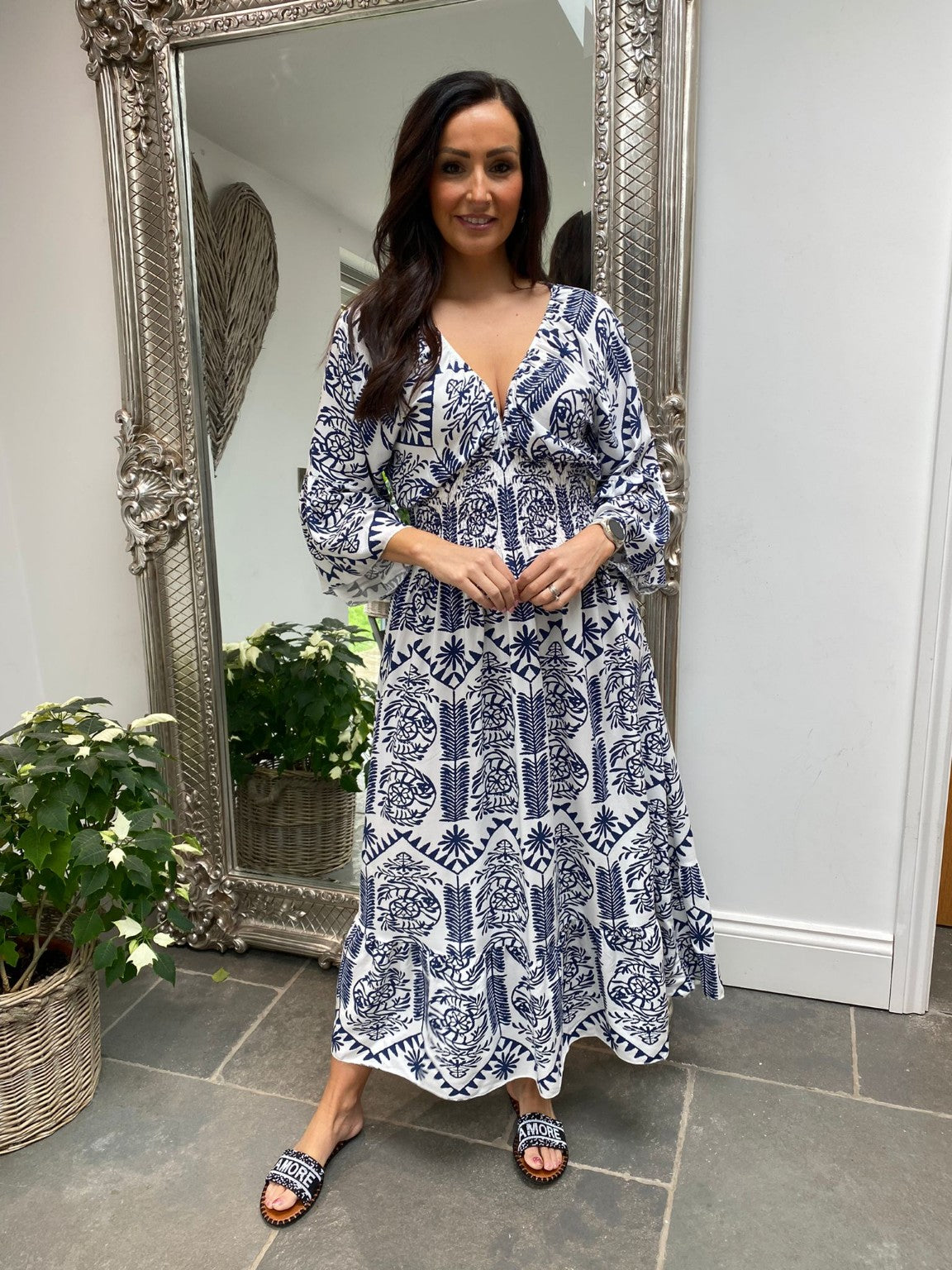 Tribal Print Maxi Dress Elisa Tillett s