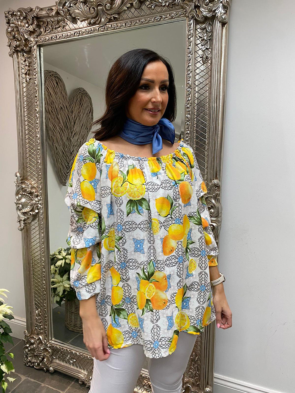 Lemon sales bardot top